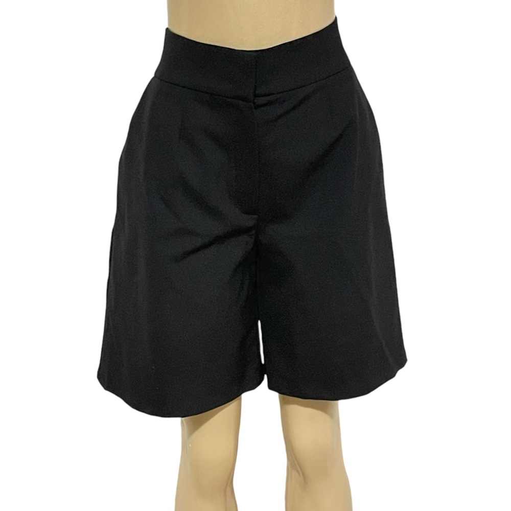 Escada black long Bermuda shorts with pockets shorts Fall career core  shorts 36